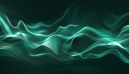 Fototapeta premium two green light wave backgrounds, dark turquoise and dark aquamarine