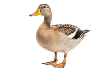 mallard duck photo isolated on transparent background. - obrazy, fototapety, plakaty