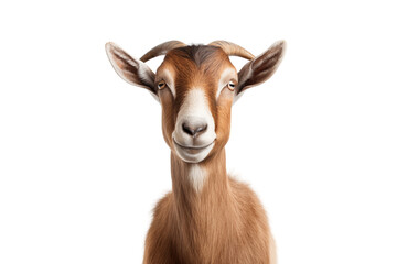 goat photo isolated on transparent background.