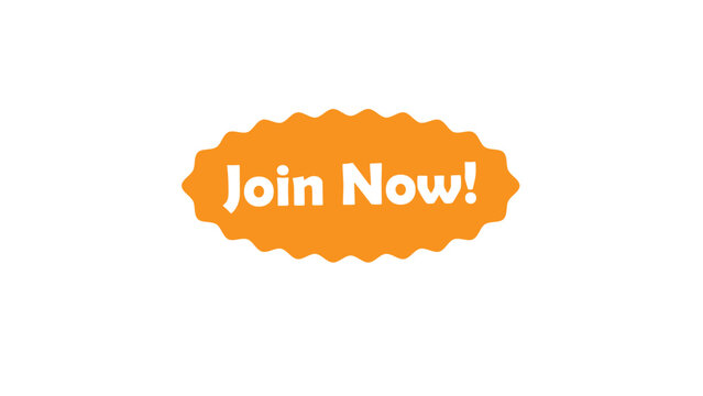 Join Now Button with isolated background, HD Illusrator Vector 