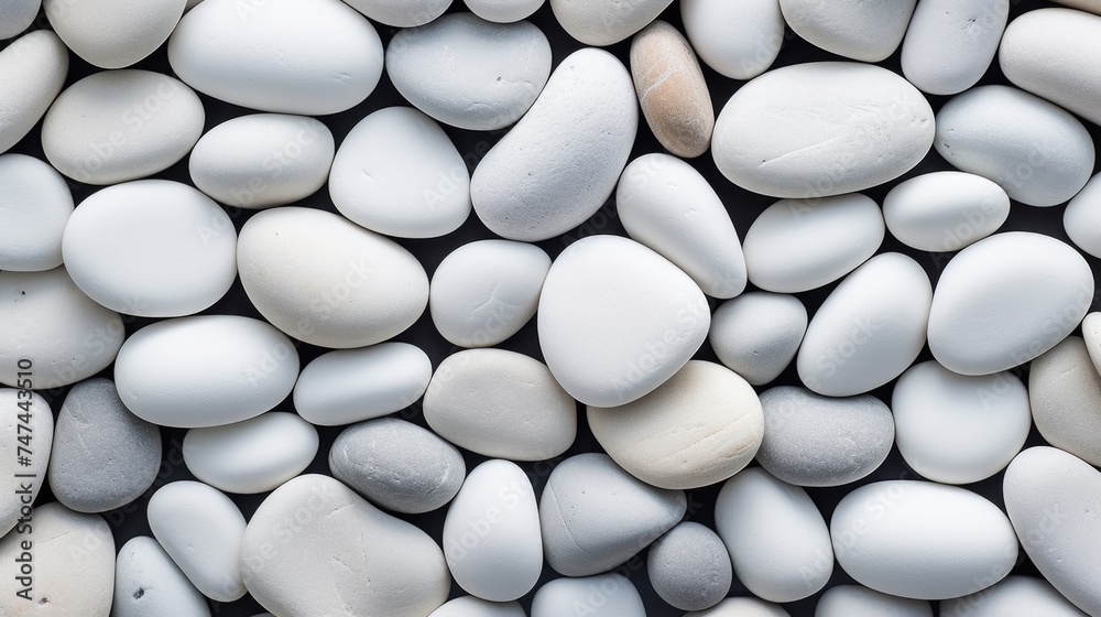 Poster a pile of white rocks stacked on top of each other. suitable for nature or balance concepts