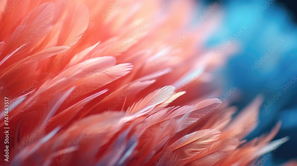 Poster close-up shot of a bunch of feathers, perfect for various design projects