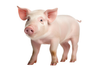 baby pig photo isolated on transparent background.