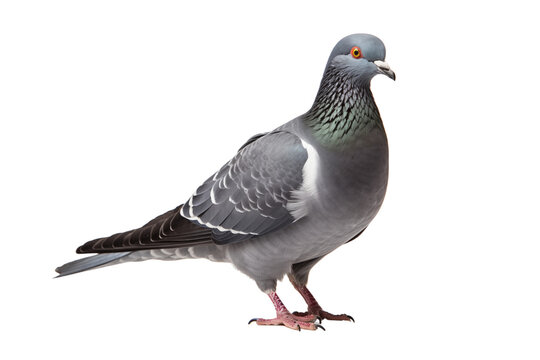 pigeon bird photo isolated on transparent background.