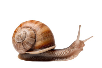 snail photo isolated on transparent background.