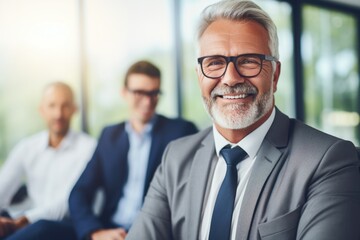A man in a suit and tie smiling at the camera. Suitable for business and professional concepts