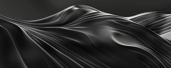 dark abstract background with curves, in the style of video montages, contoured shading - obrazy, fototapety, plakaty