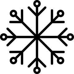 Snowflake Vector Line Icon