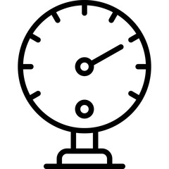 Pressure Vector Line Icon