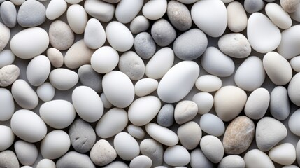 A pile of white and gray pebbles, suitable for various design projects