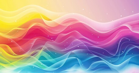 colored wave background vectors, in the style of minimalist and abstract shapes