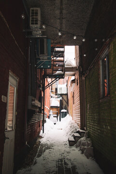 Ruelle enneig&eacute; de Montr&eacute;al 