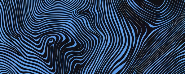 speed graphic design blue and black line pattern, in the style of animated shapes, dark blue and light blue