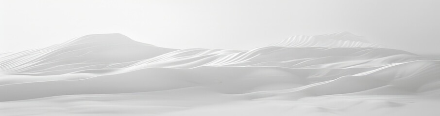 white white wavy background with waves in the middle, in the style of minimalist landscapes