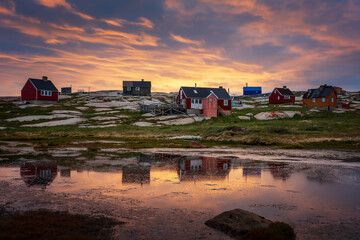 Naklejka na ściany i meble Beautiful Landscape of Greenland