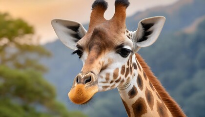 Obraz premium giraffe close up