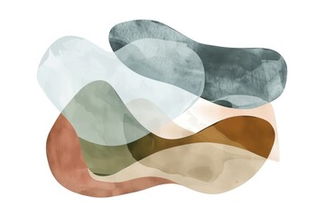 A group of abstract shapes suitable for various design projects