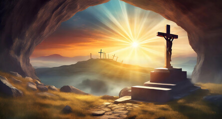 Amazing Flat easter sunday illustration for easter celebration