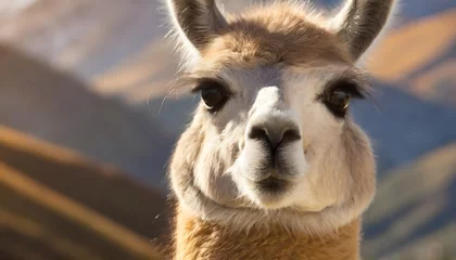 Fotobehang close up of a llama © Rizwanvet
