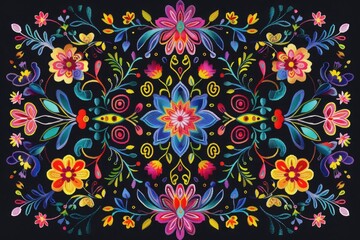 Fototapeta na wymiar Geometric ethnic oriental pattern traditional Design for background, carpet, wallpaper, clothing, wrapping, Batik, fabric, Vector embroidery style, colorful, indan, mexican. 