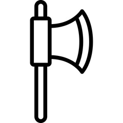 Axe Vector Line Icon