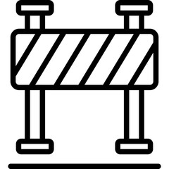 Barrier Vector Line Icon