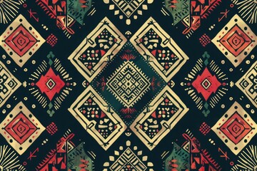 Beautiful embroidery.geometric ethnic oriental pattern traditional .Aztec style,abstract,vector,illustration.design for texture,fabric,clothing,wrapping,fashion,carpet,print