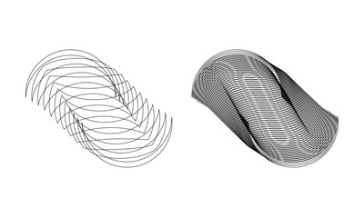 wavy lines abstract effect