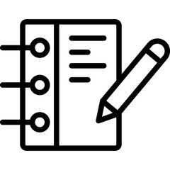 Writing Vector Line Icon