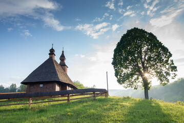 Wooden churches of the Slovak Carpathians - obrazy, fototapety, plakaty