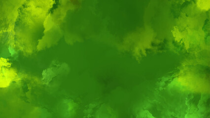 Green watercolor background for design, illustrations, abstract dark green watercolor cloud background.	