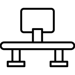 Stand Vector Line Icon