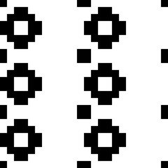 Seamless pattern. Inca crosses, squares ornament. Ethnic background. Tribal wallpaper. Folk image. Tribe motif. Ancient mosaic. Digital paper, web design, ethnical textile print. Vector artwork.