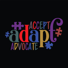 Fototapeta na wymiar accept adapt advocate
