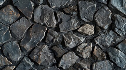 Detailed view of a stone wall, suitable for architectural projects