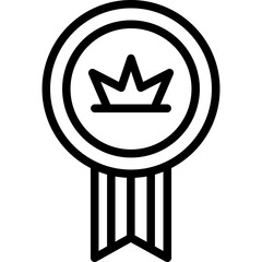 Medal Vector Line Icon