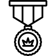 Badge Vector Line Icon