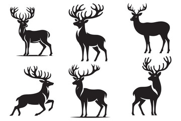 Deer Vector Illustrations Design