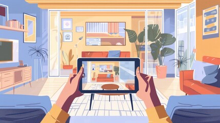 Exploring new home décor: augmented reality in real estate - testing furniture with a tablet