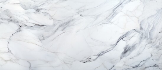 Obraz premium This close-up view showcases the intricate details and patterns of a white marble texture. The smooth surface and subtle veining create a visually appealing abstract design.