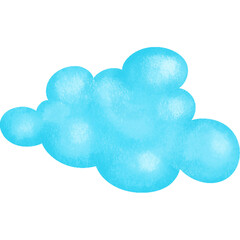 blue sky Cloud bubble Paint draw design