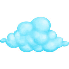 blue sky Cloud bubble Paint draw design