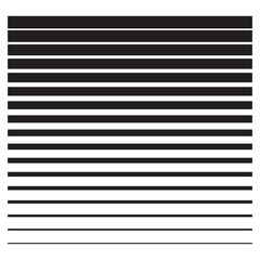 Black and white striped background. Halftone pattern background. Black and white monochrome horizontal lines.