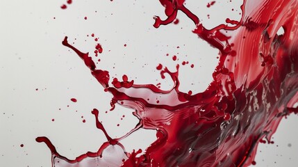 Abstract background with red paint