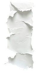 Torn Edges of White Paper