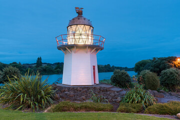 Fototapeta na wymiar Wairoa Lighthouse, Hawke's Bay, Nordinsel, Neuseeland, Ozeanien