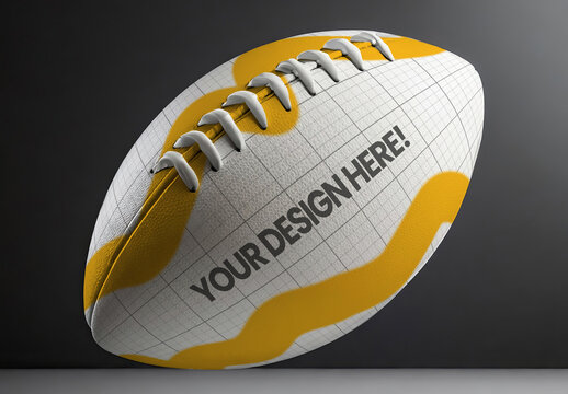 Rugby Ball Mockup 02