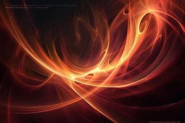 Gordijnen abstract fractal background © shuja