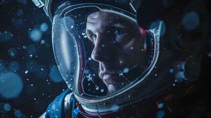 Hyper-Realistic Astronaut in Space Suit