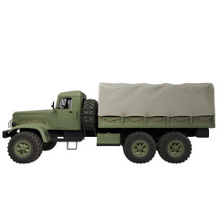 Fototapeta premium military truck isolated on white
